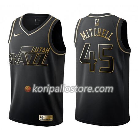 Utah Jazz Donovan Mitchell 45 Nike Musta Golden Edition Miesten Pelipaidat Swingman 